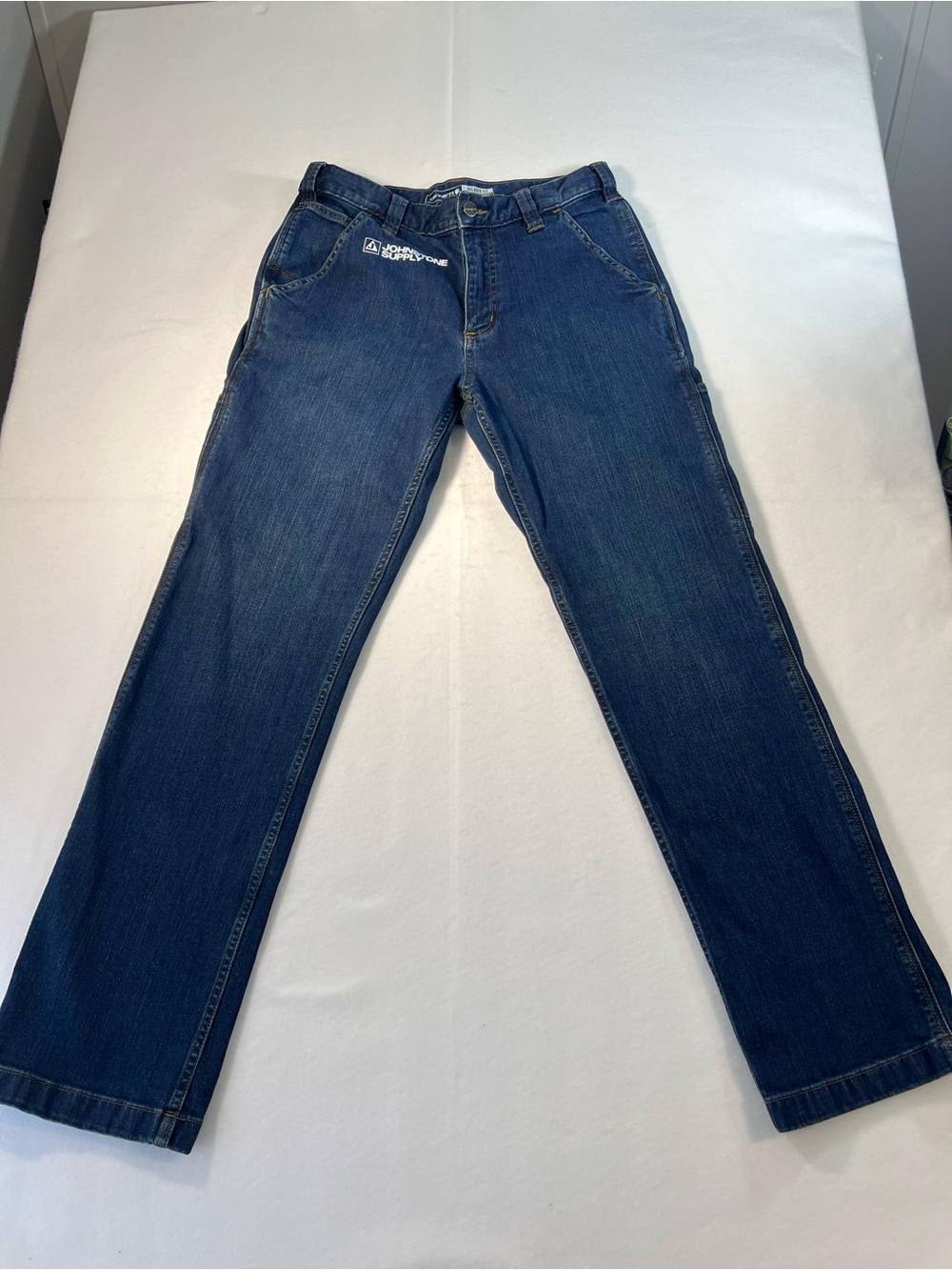 Carhartt Rugged Flex Utility Jeans 30x32 Blue Denim Relaxed Fit Stretched Work